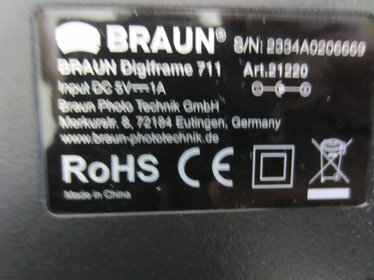 Billede 4 - BRAUN Digiframe 711 digital fotoramme med 7” skærm