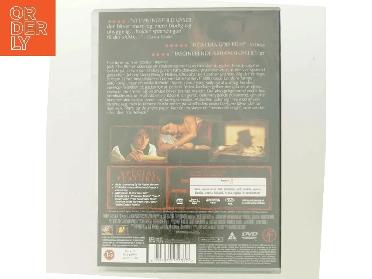 Billede 3 - From Hell med Johnny Depp (DVD)