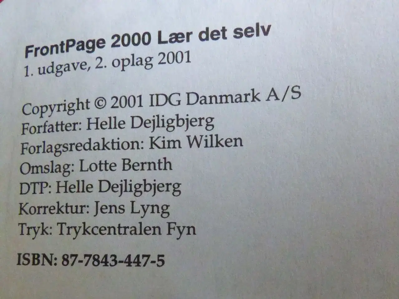 Billede 3 - Frontpage 2000 - lær det selv