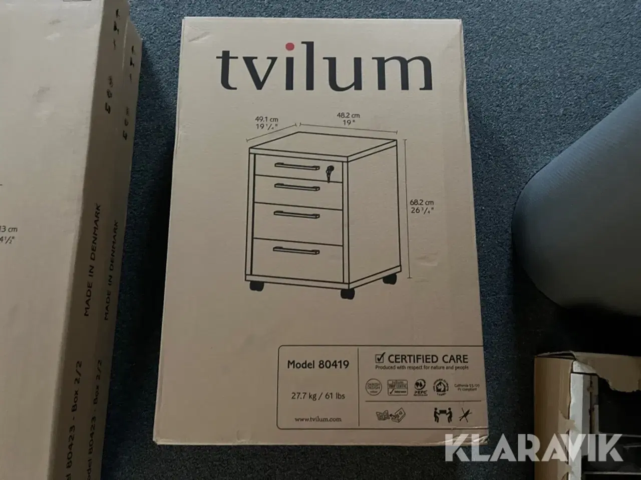 Billede 2 - Kontormøbler Tvilum sort