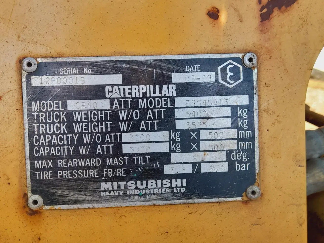 Billede 1 -  Caterpillar 40 Gastruck