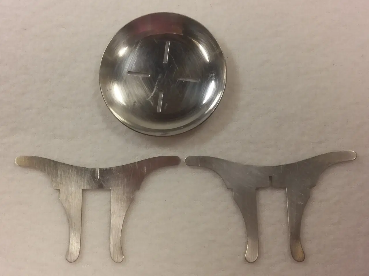 Billede 3 - RETRO STÅL LYSESTAGER