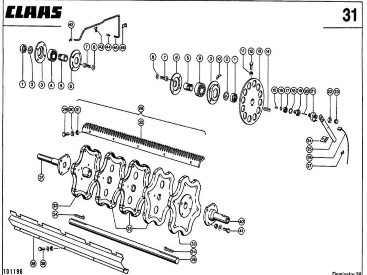 Billede 1 - Reservedels katalog til Claes Dominator 76