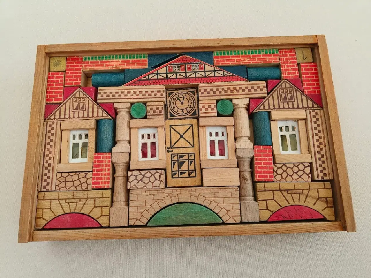 Billede 2 - Gamle træklodser i original trææske