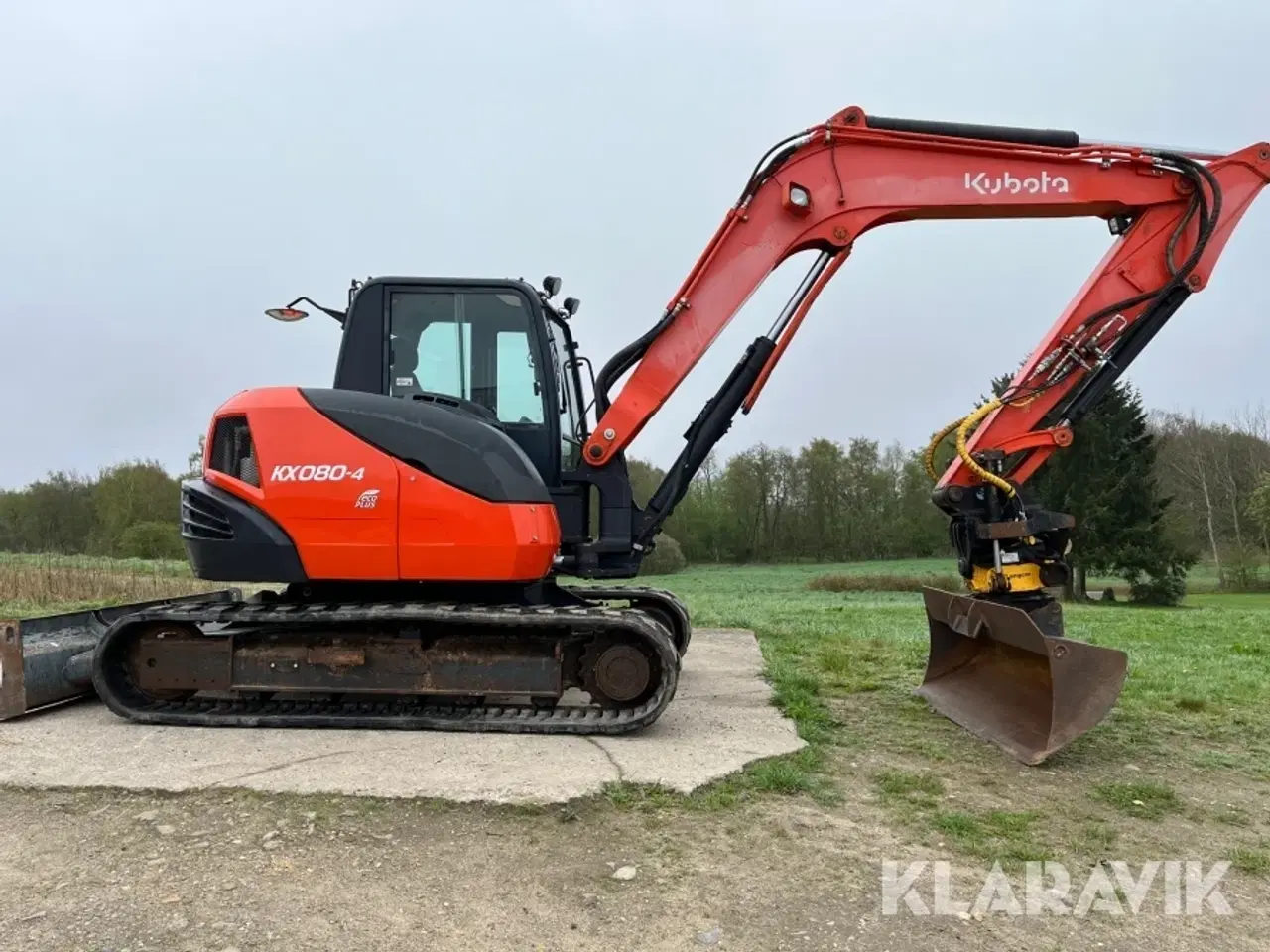 Billede 2 - Gravemaskine 8,2 t Kubota Kx080-4