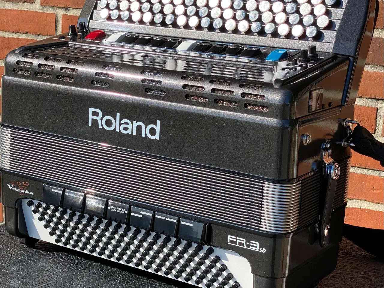 Billede 3 - Roland FR3-sb V-Accordion grå sort knapharmonika 