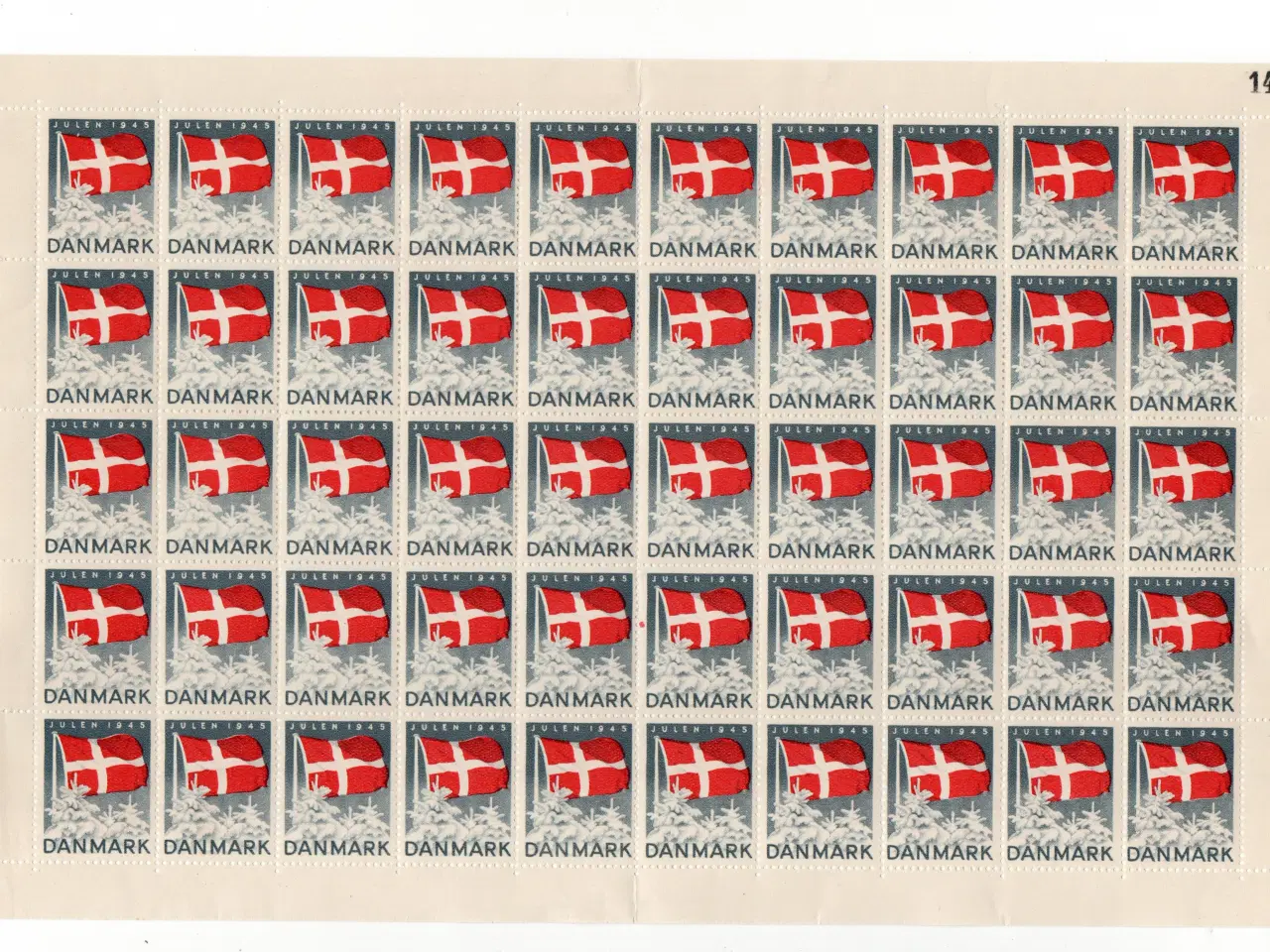 Billede 1 - Juleark helark 1945 DK