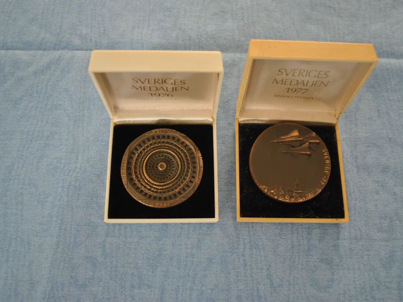 Billede 1 - Sveriges medaljer 1976 og 1977