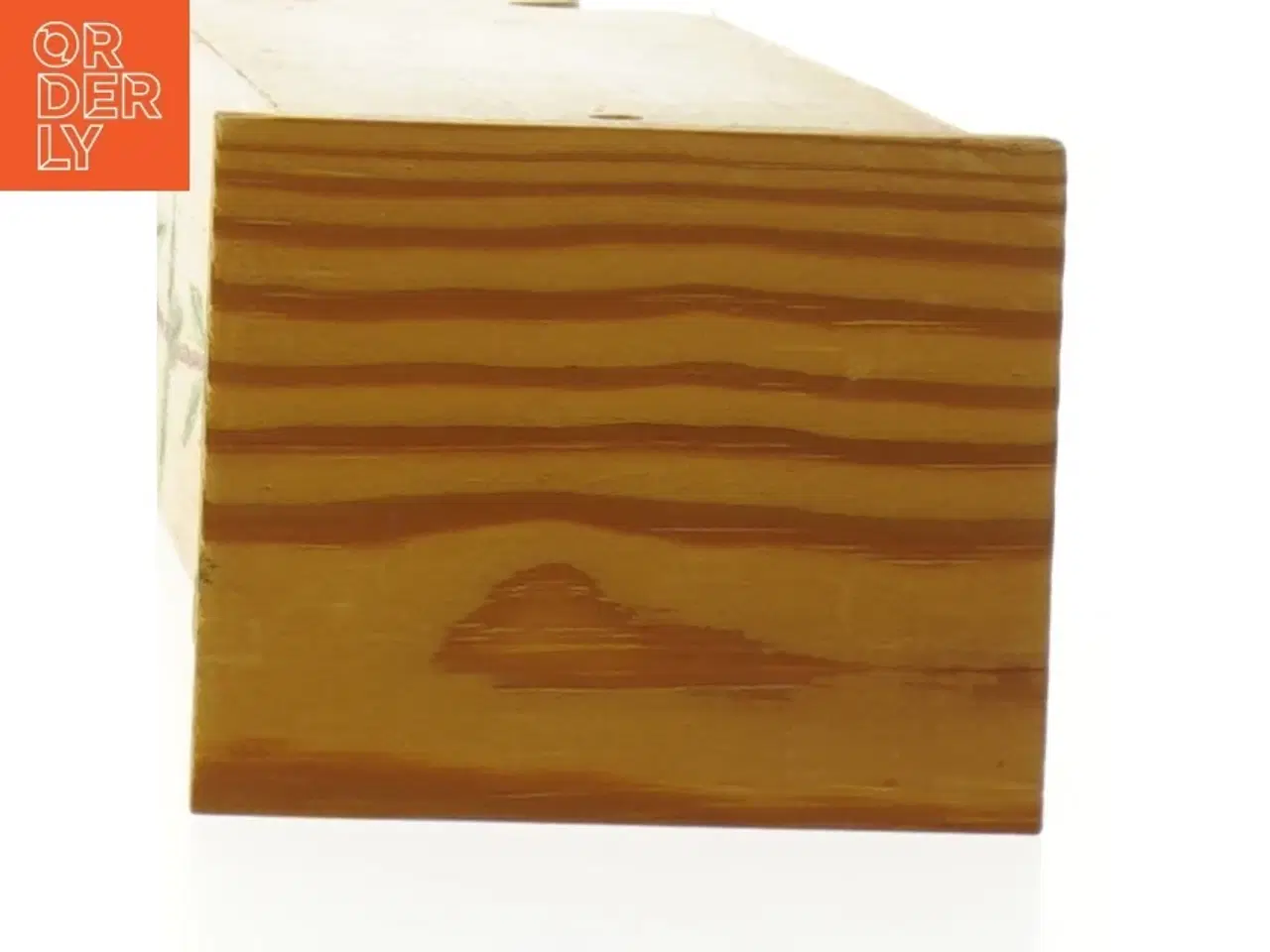 Billede 5 - Træholder til tændstiksæsker med blomstermotiver (str. 26,5 cm)