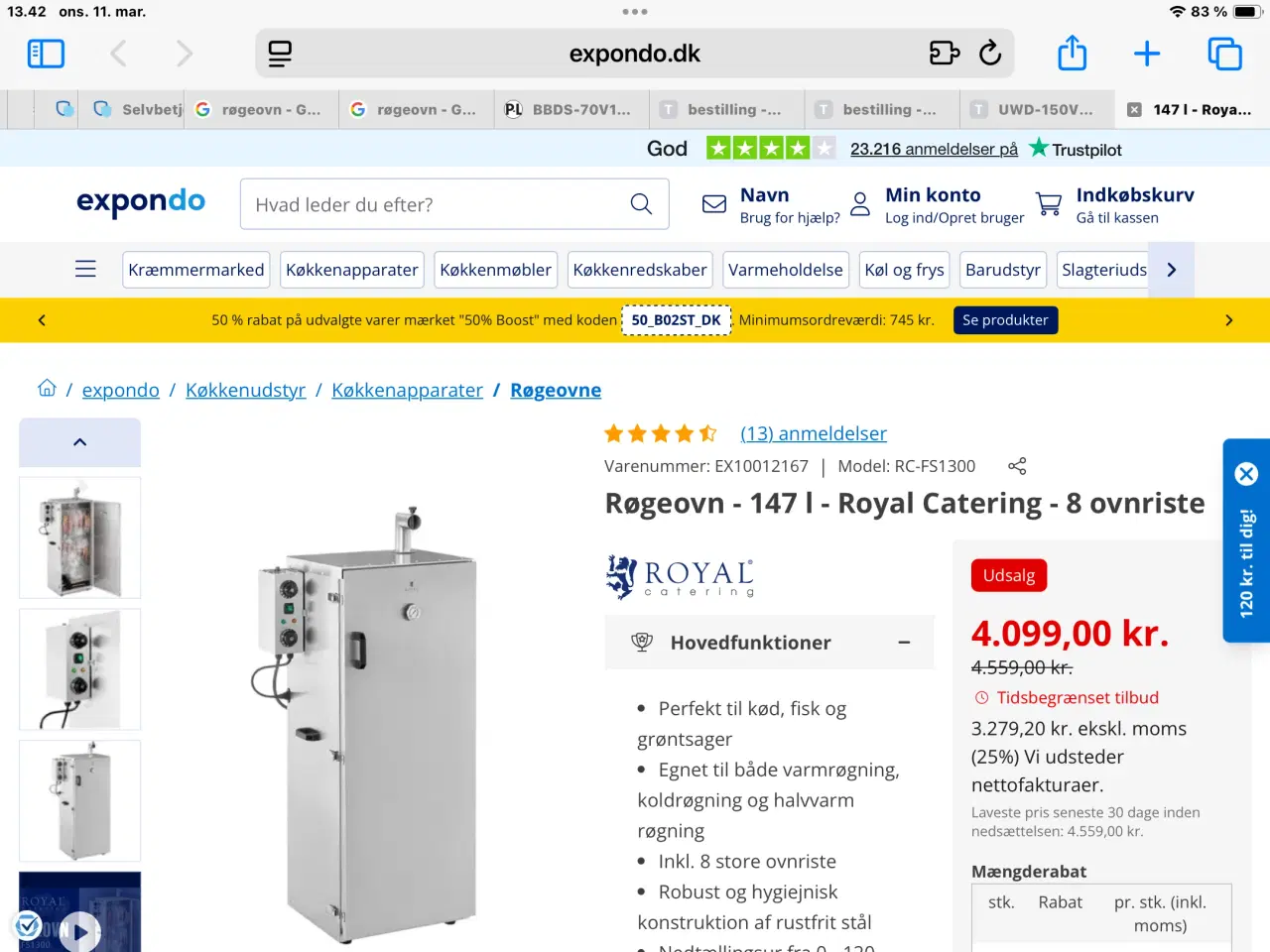 Billede 2 - Ny rygeovn 