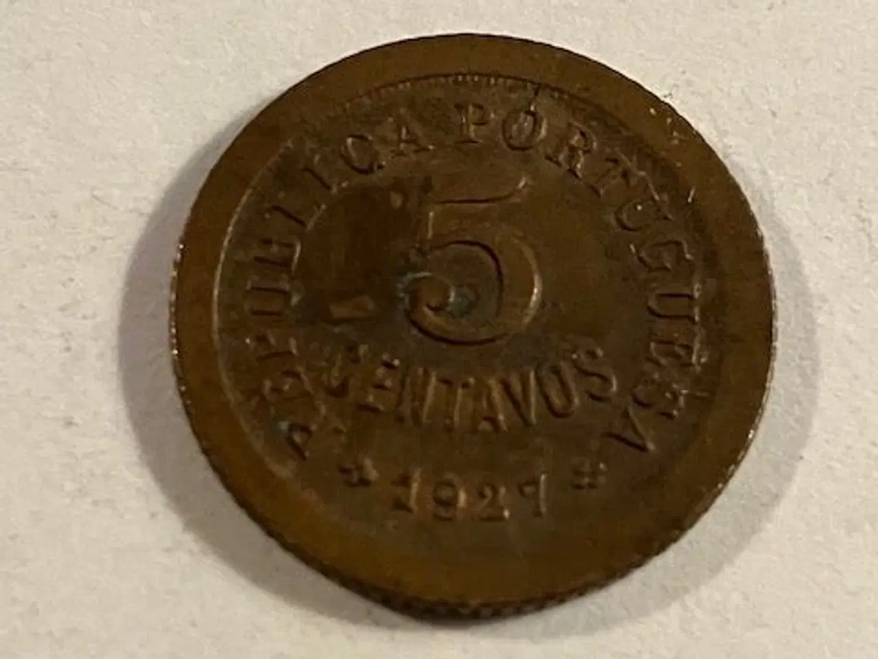 Billede 1 - 5 Centavos 1927 Portugal
