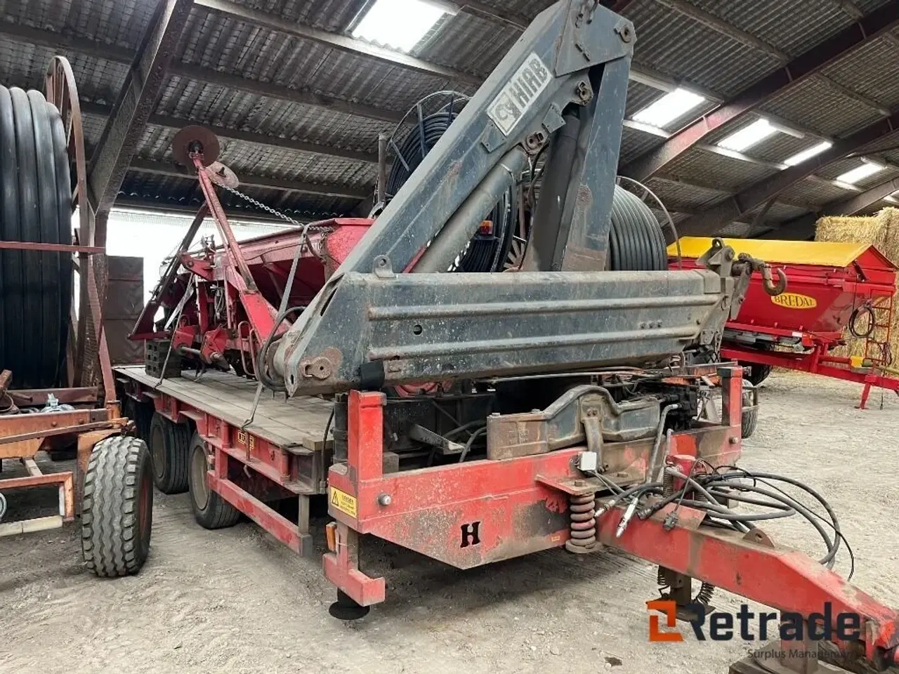 Billede 3 - Herbst 3 akslet blokvogn med Hiab 100 kran.