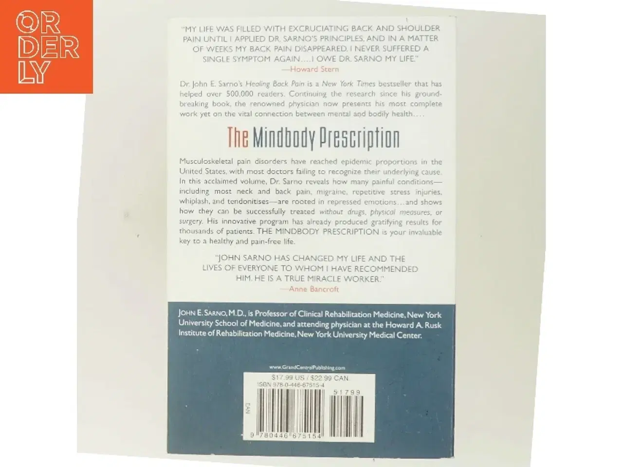Billede 3 - The Mindbody Prescription af John E. Sarno (Bog)