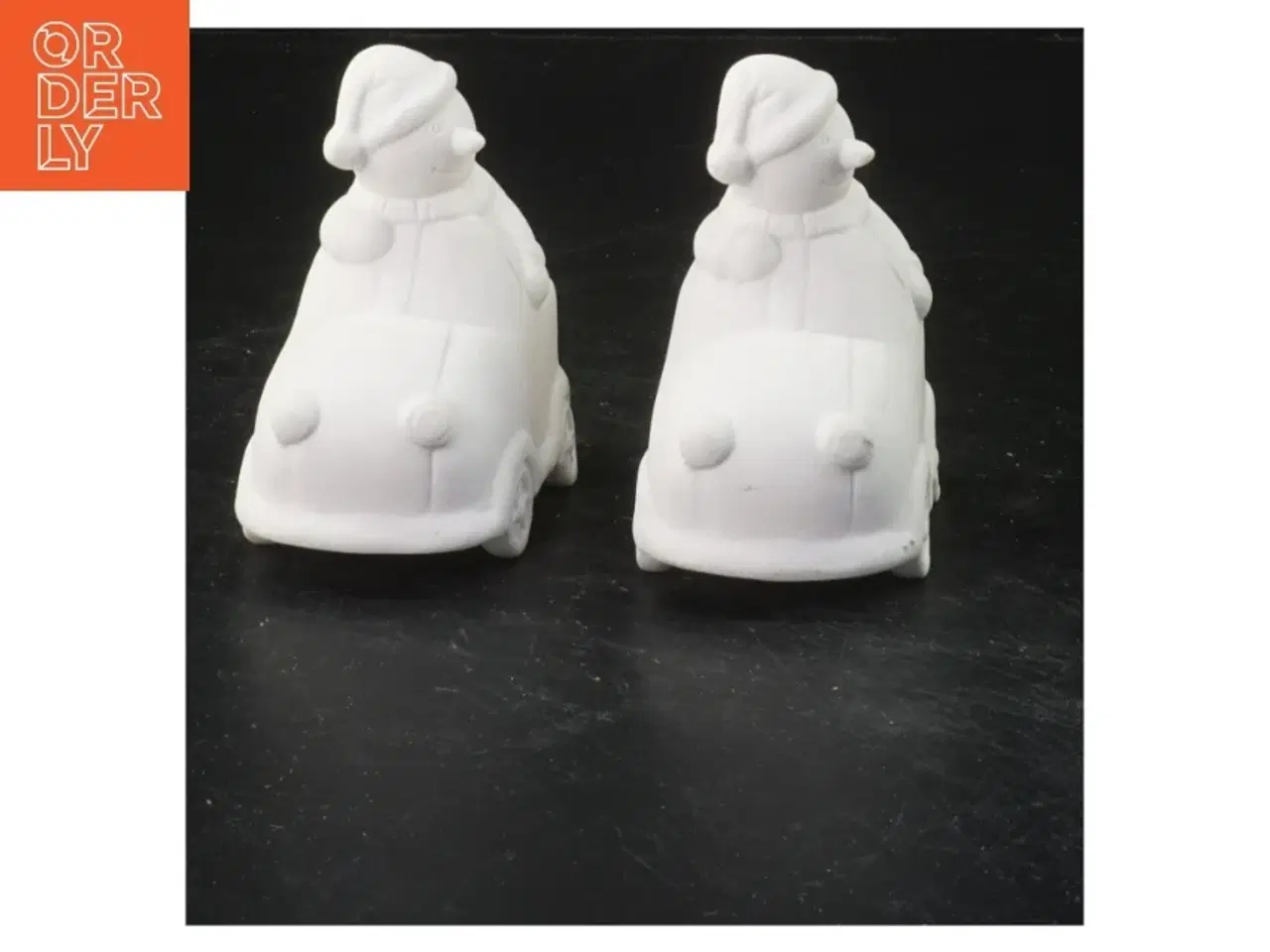 Billede 1 - Snefigurer i bil (str. 8,5x8 cm)