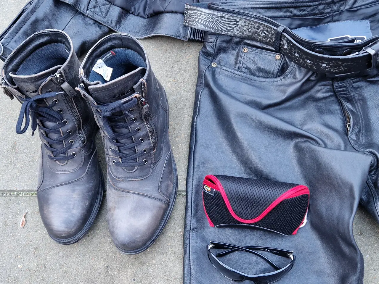 Billede 5 - Motorcykeludstyr handsker hjelm støvler briller 