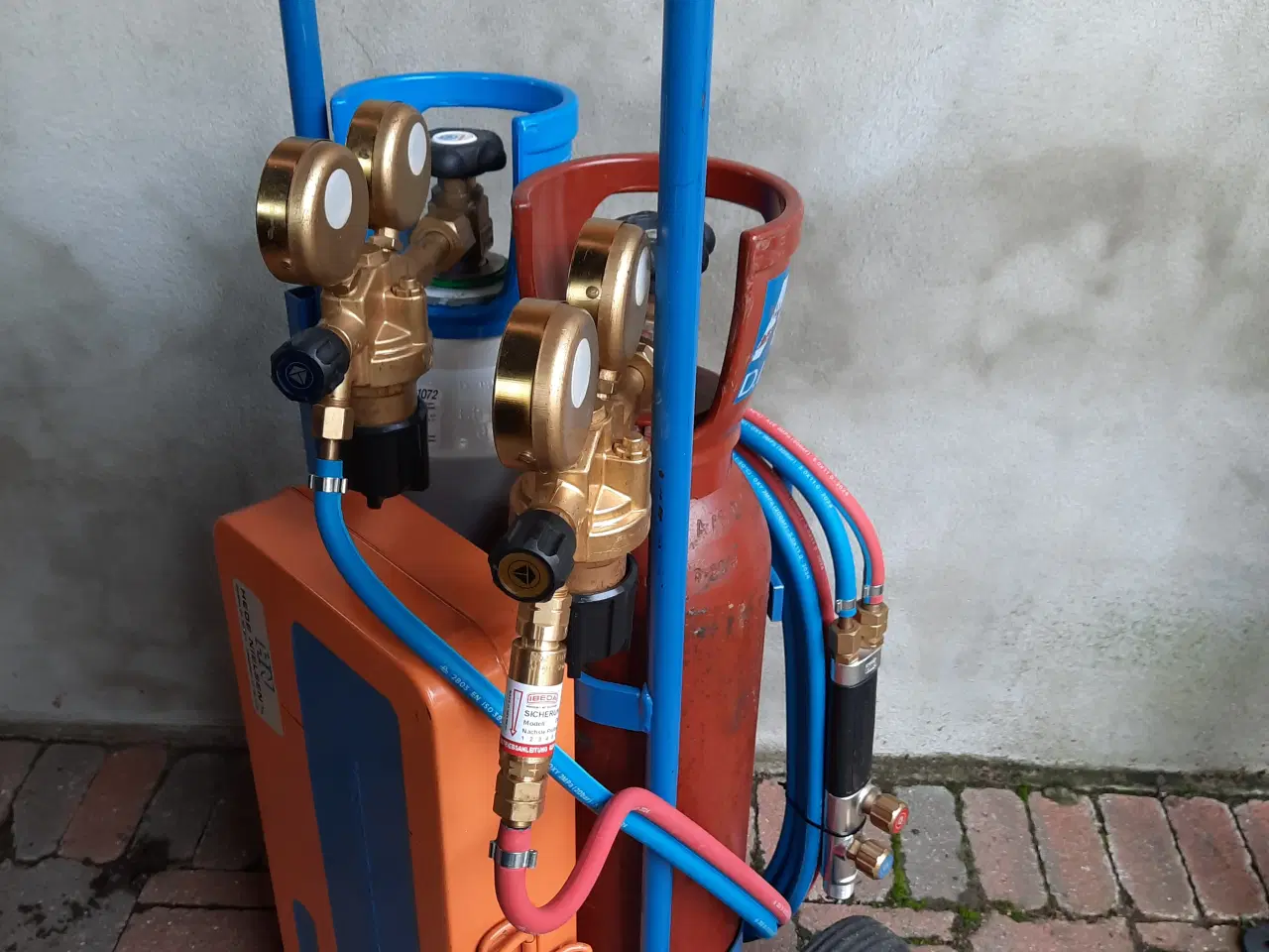 Billede 5 - Ilt & Gas sæt / Skærebrændersæt .Messer Griesheim