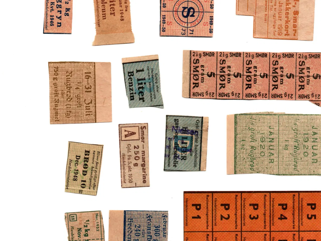 Billede 4 - Rationeringsmærker 1-2 verdenskrig