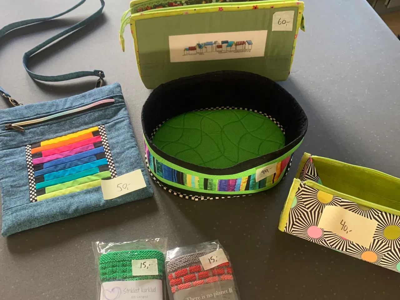 Billede 1 - Brødkurv, skuldertaske, toilettaske 