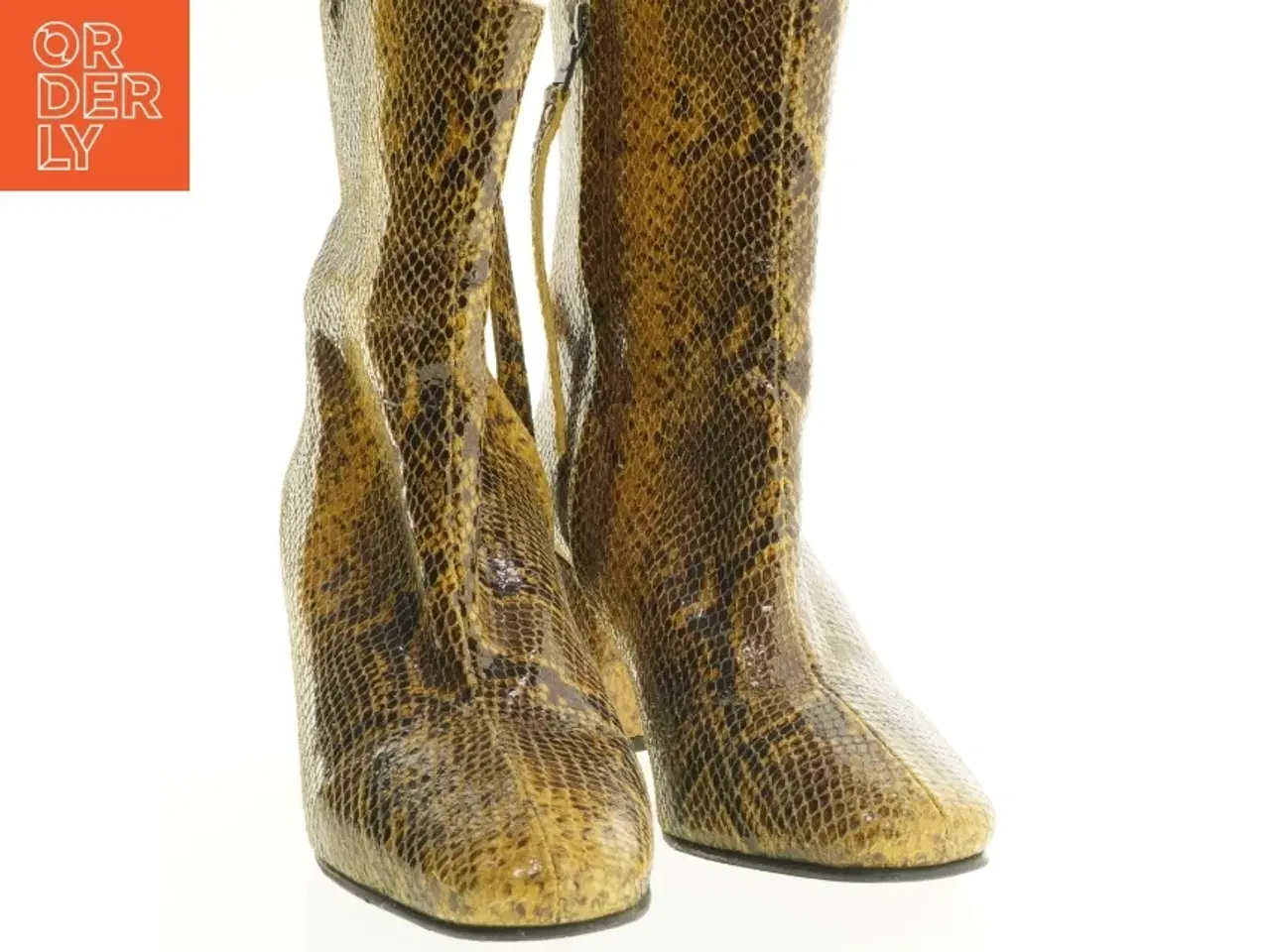 Billede 3 - Støvletter med slangeskindslook fra Minelli (str. 38)
