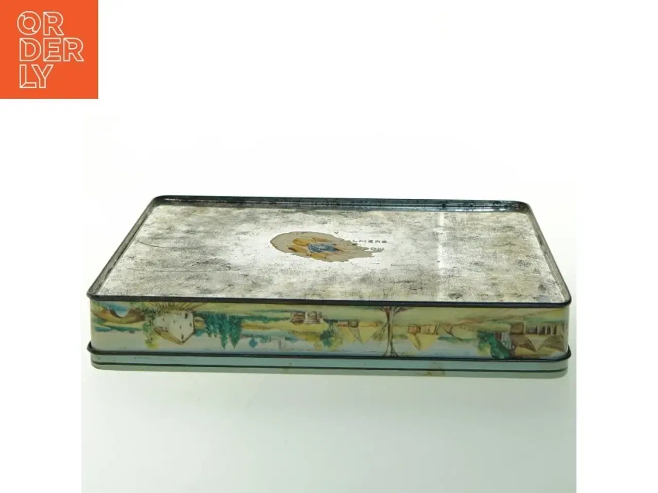 Billede 3 - Vintage Rektangulær dåse med motiv (str. 27 x. 21 cm)