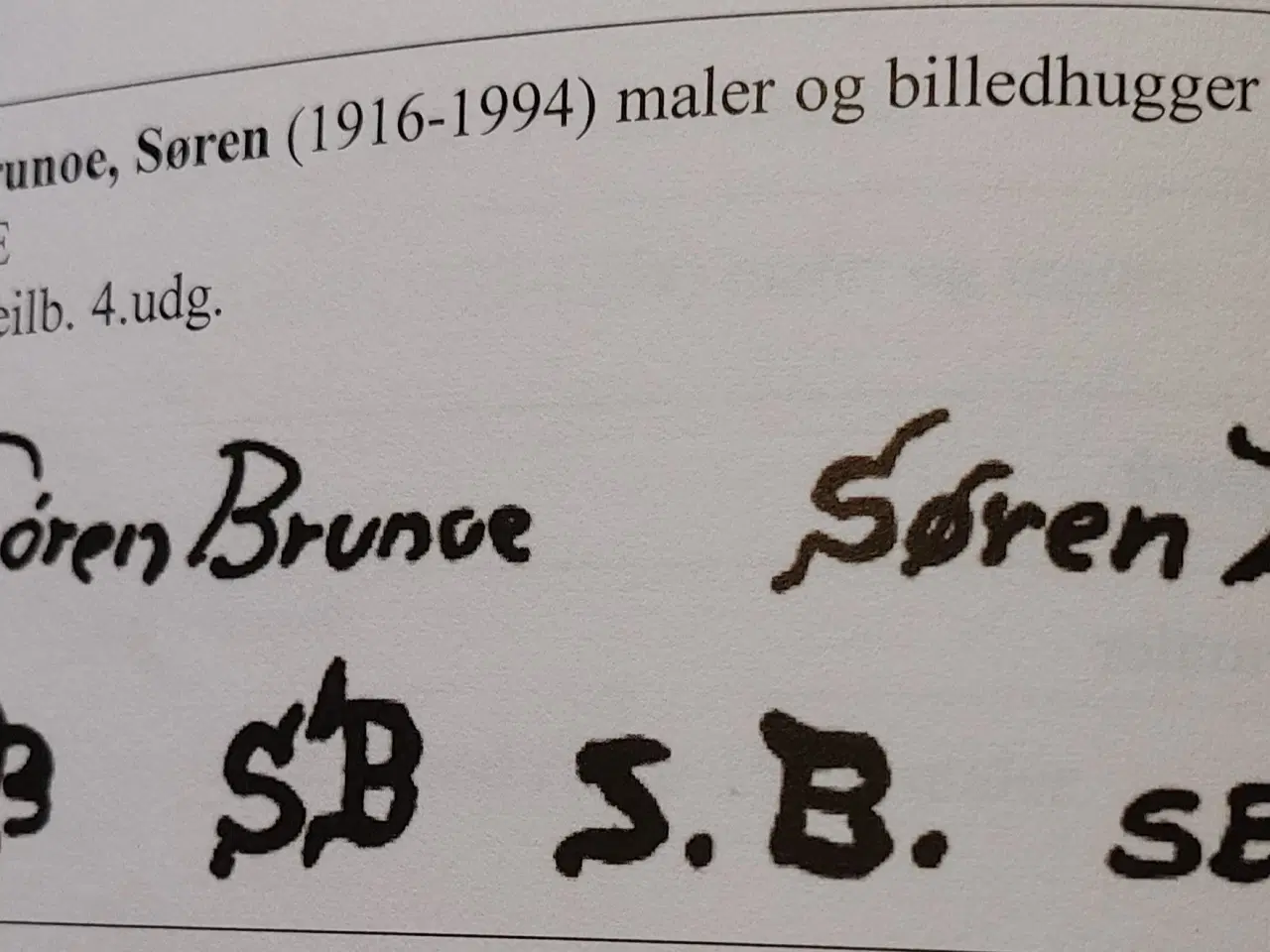 Billede 5 - SØREN BRUNOE  - ( 1916 - 1994 )- oliemaleri