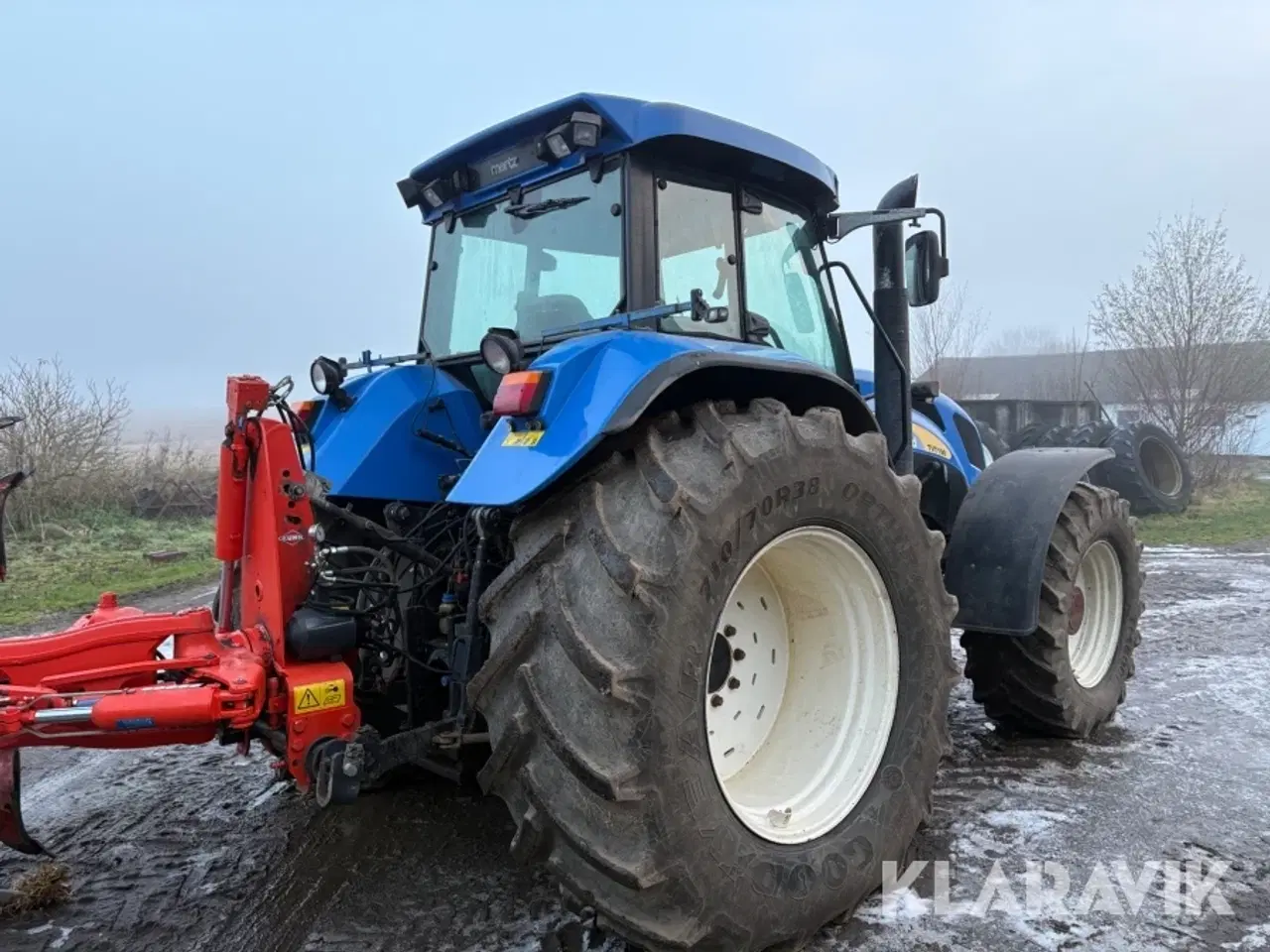Billede 4 - Traktor med Kuhn vendeplov New Holland TVT 190