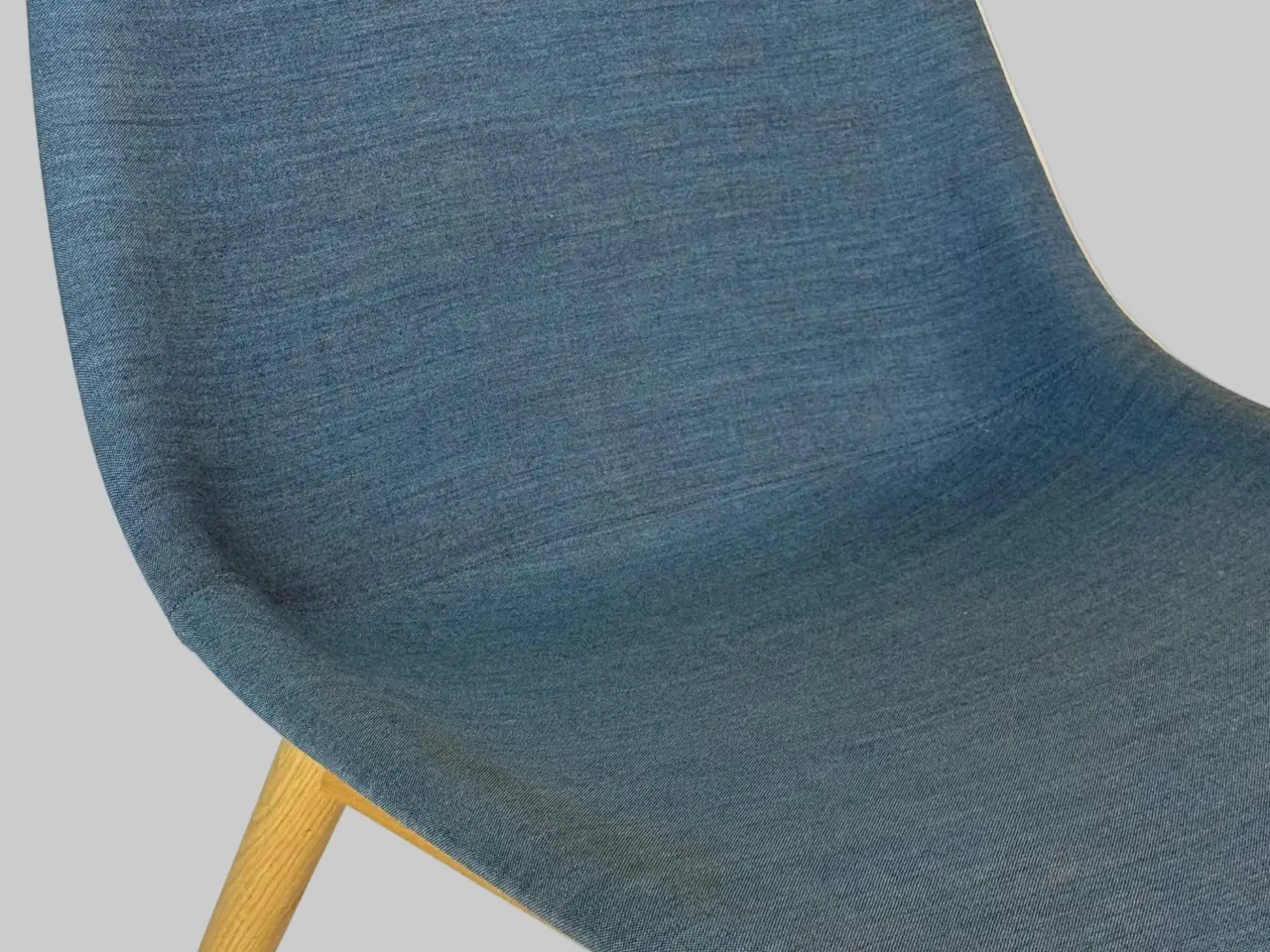 Billede 7 - Muuto Fiber Lounge Stol – Blå/Eg Stel