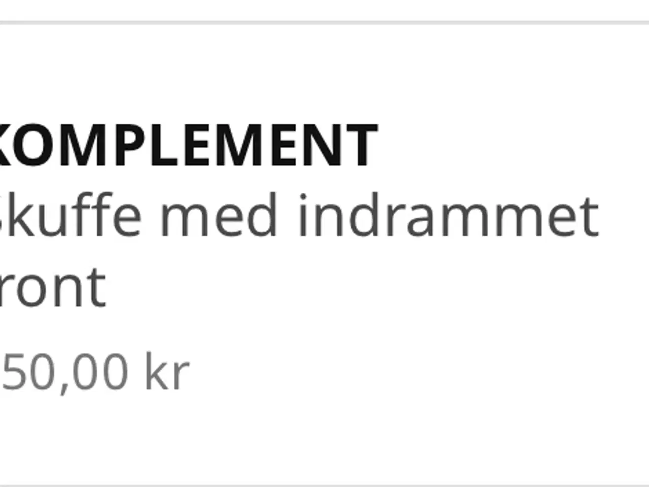 Billede 2 - Udgået skuffe til IKEA PAX skab 