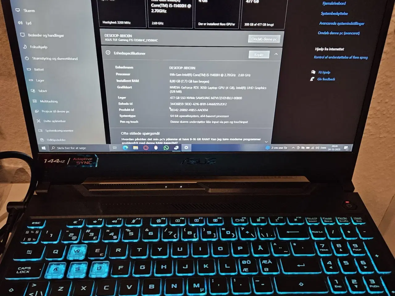 Billede 1 - Fin gamer bærbar