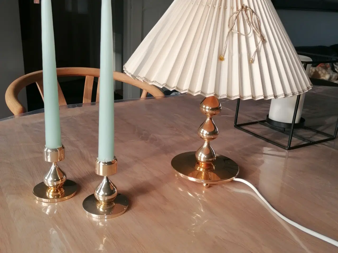Billede 2 - Asmussen kugle bordlampe og stager
