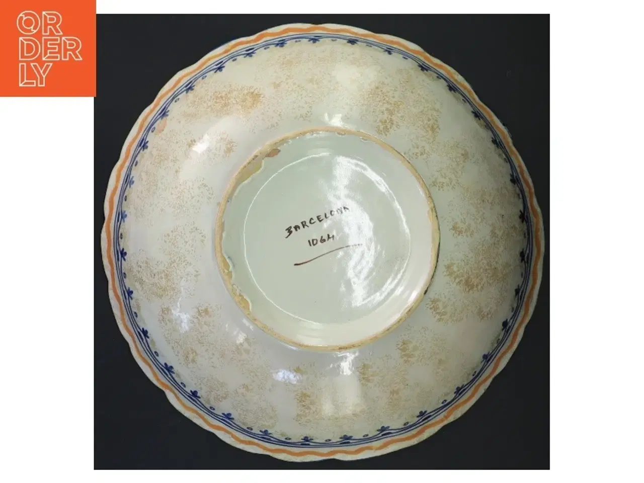 Billede 3 - Dekorativ keramikskål (str. Ø 26x8 cm)