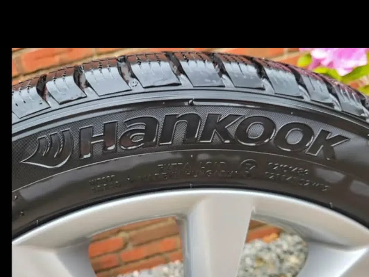 Billede 3 - 4 BMW 18” alufælge monteret med Hankook vinterdæk