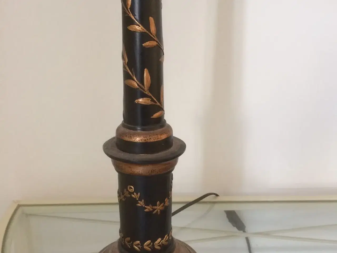 Billede 3 - Høje lamper, sort med kobberfarve