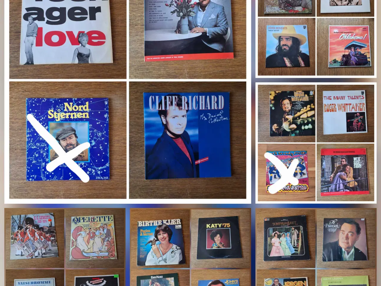 Billede 1 - Samling af 21 LP-musikalbum, Vinyl. 10kr/stk.