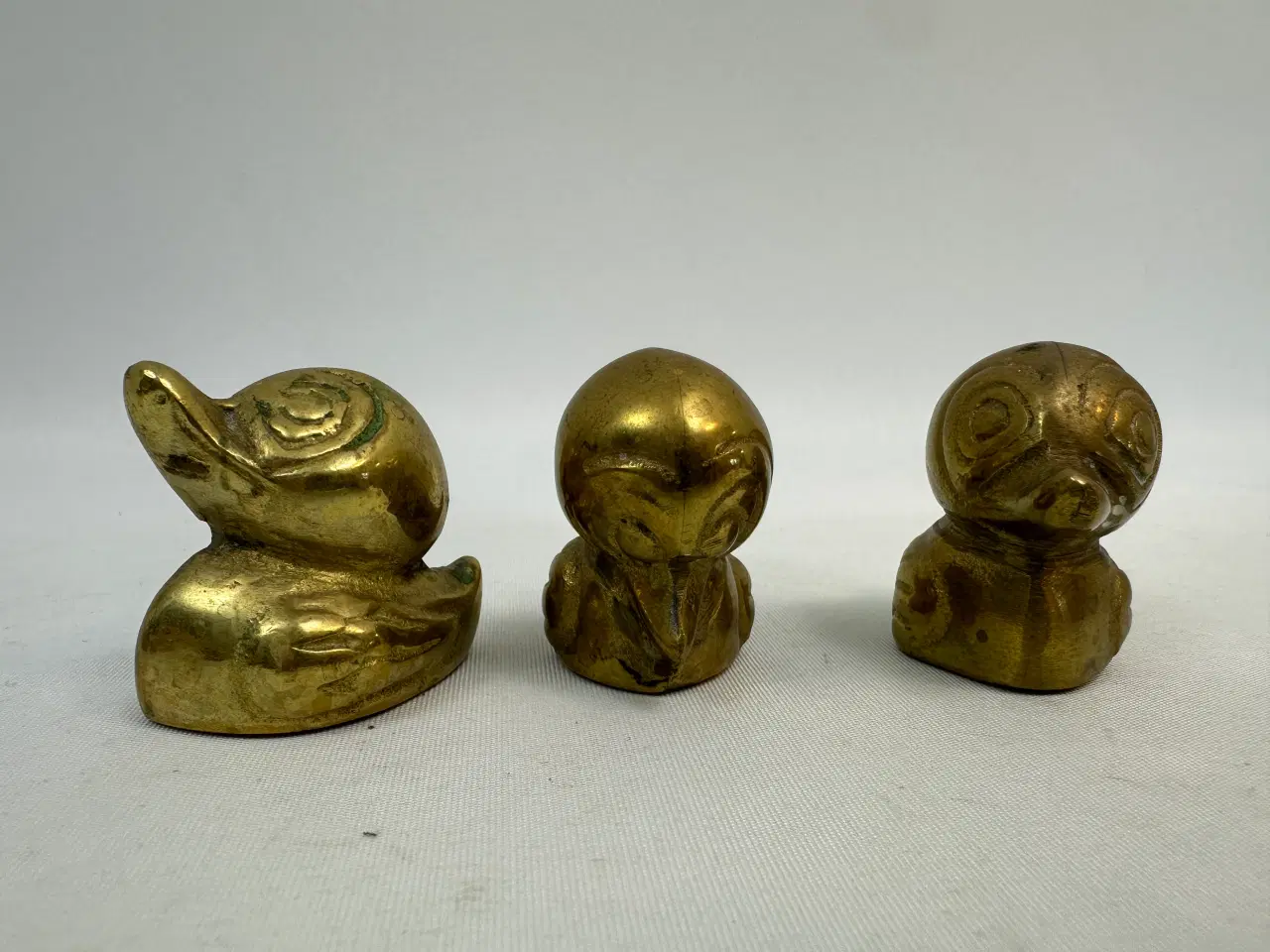 Billede 8 - 3 stk. små vintage messing ænder