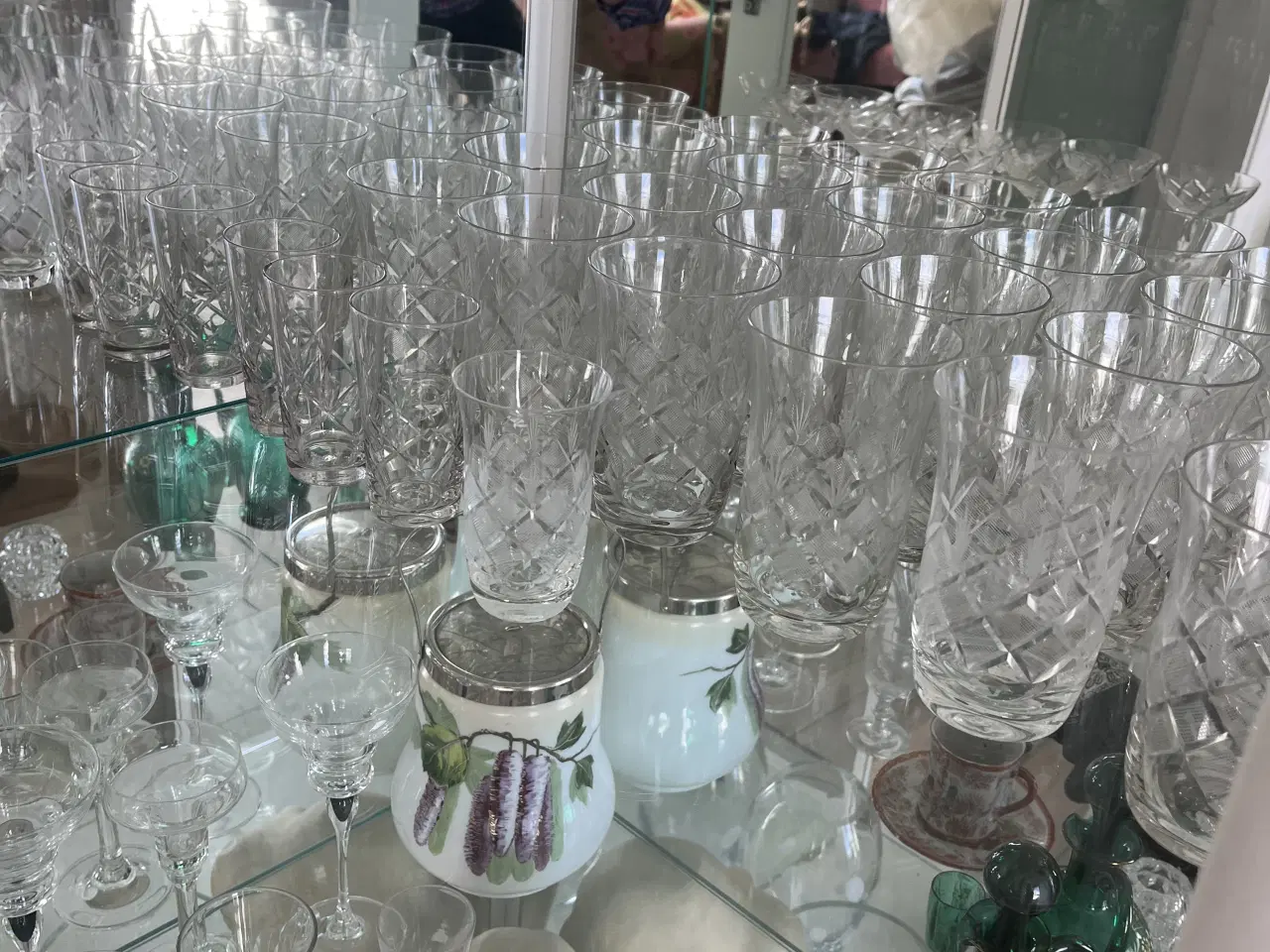 Billede 2 - Lyngby glas  Vin Antik