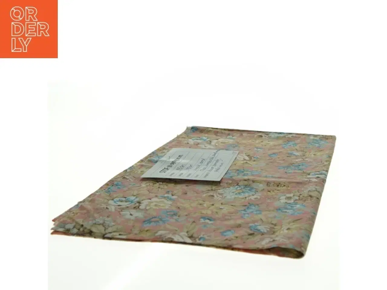 Billede 2 - Blomstret bomuldsstof (85 x 100 cm)