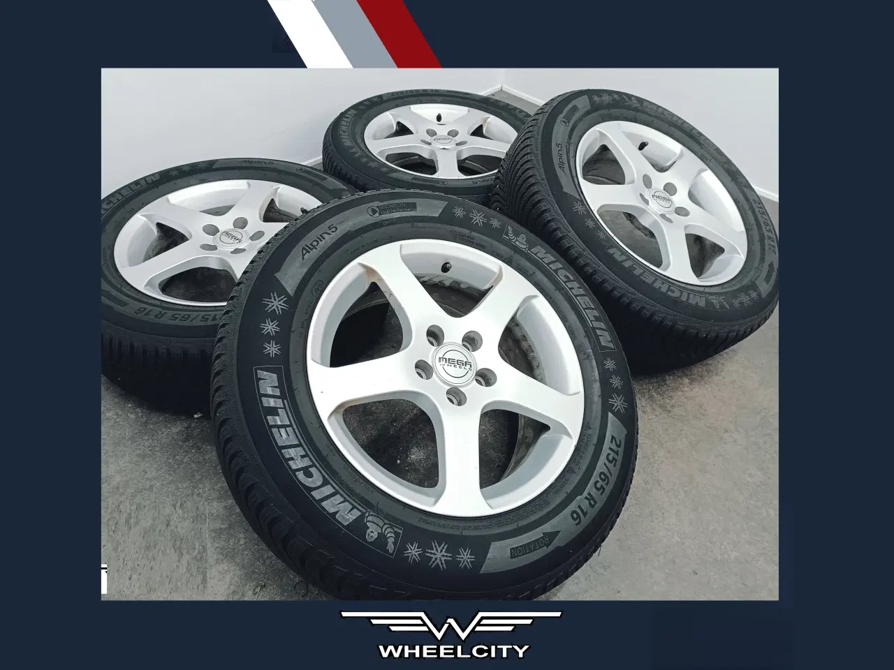 Billede 7 - 5x105 16" ET38 nav 56,6ø Megawheels vintersæt