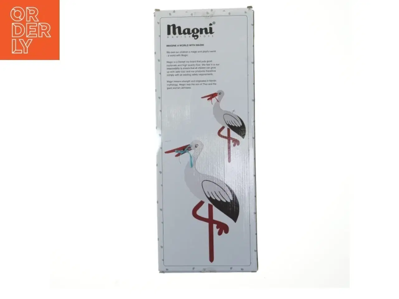 Billede 2 - Magni træstork med rødt og blåt bånd fra Magni (str. 55 cm)
