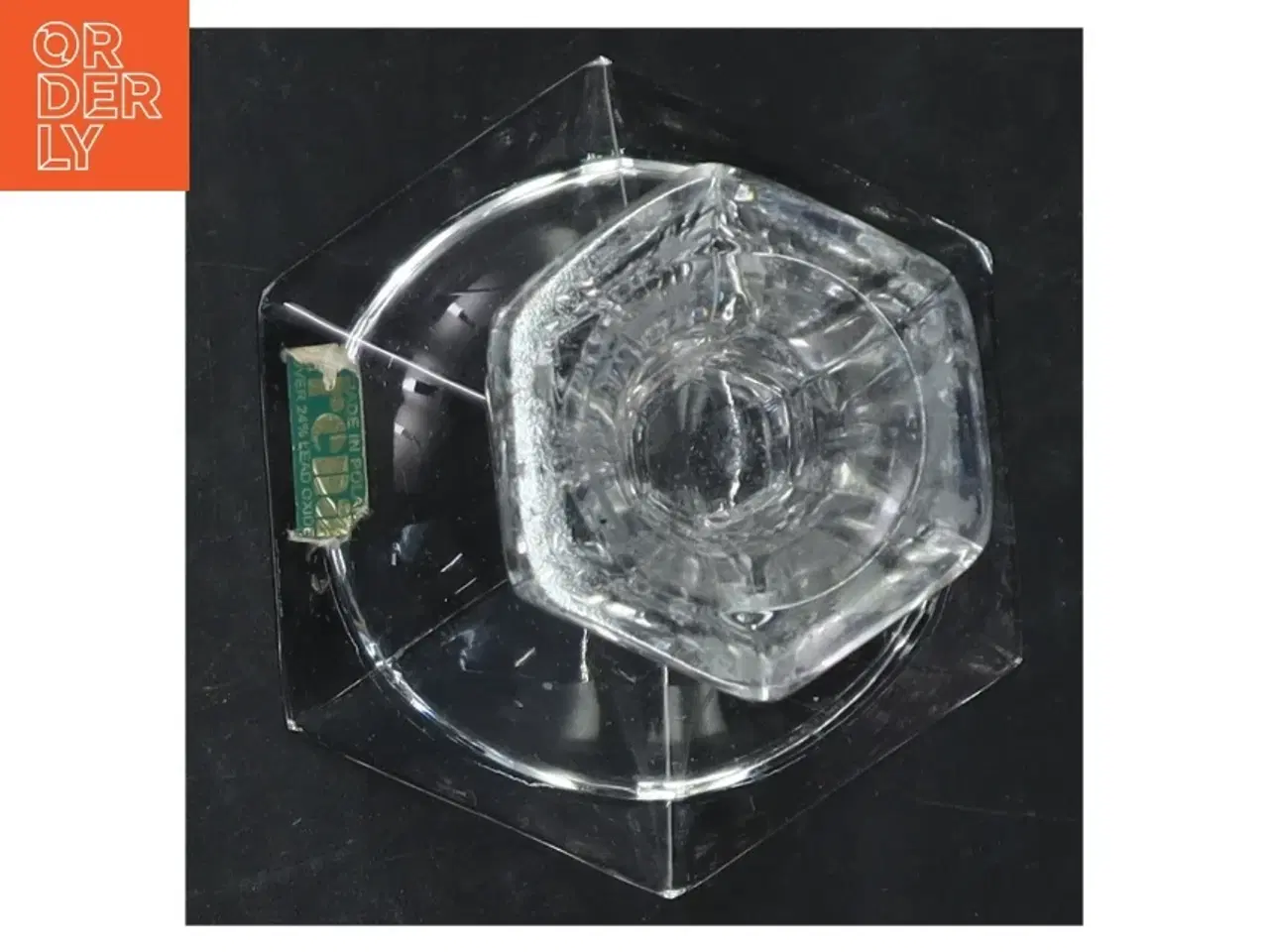 Billede 4 - Klar krystal lysestager (str. 12 cm. 2 styk)