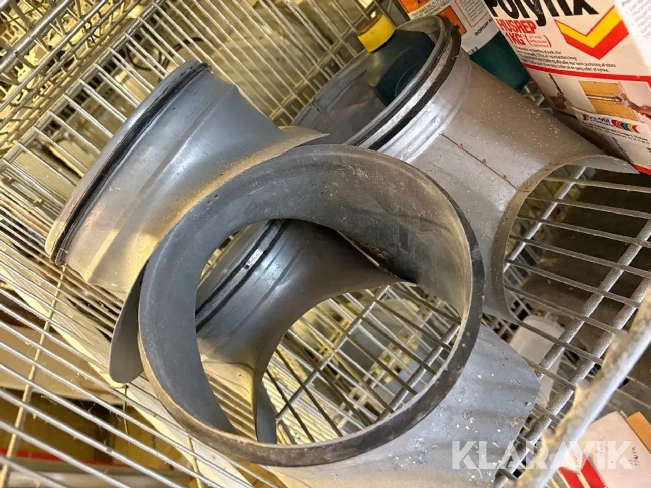 Billede 2 - Lot med ventilationsdele og rør