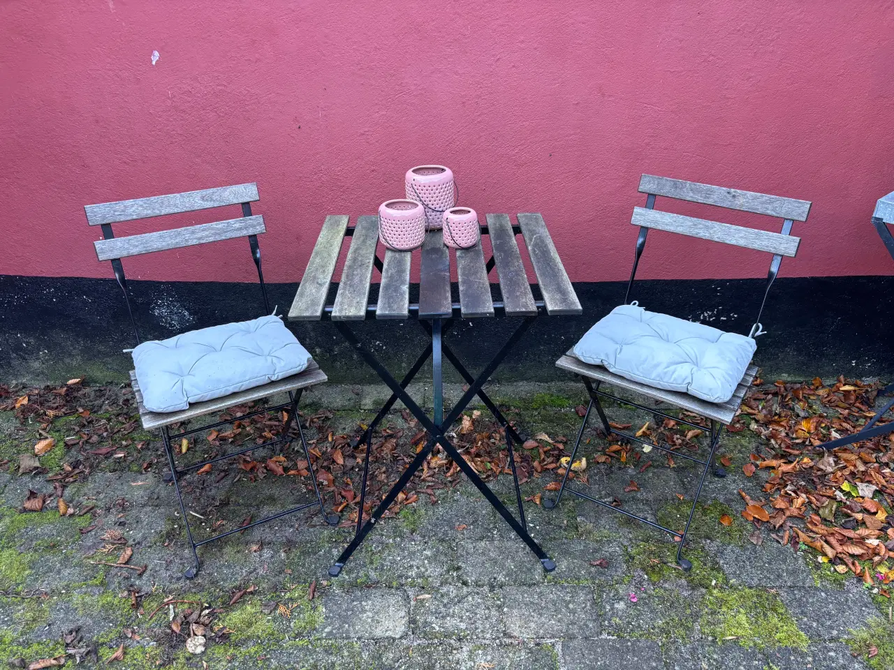 Billede 1 - Cafesæt fra ikea i akacietræ