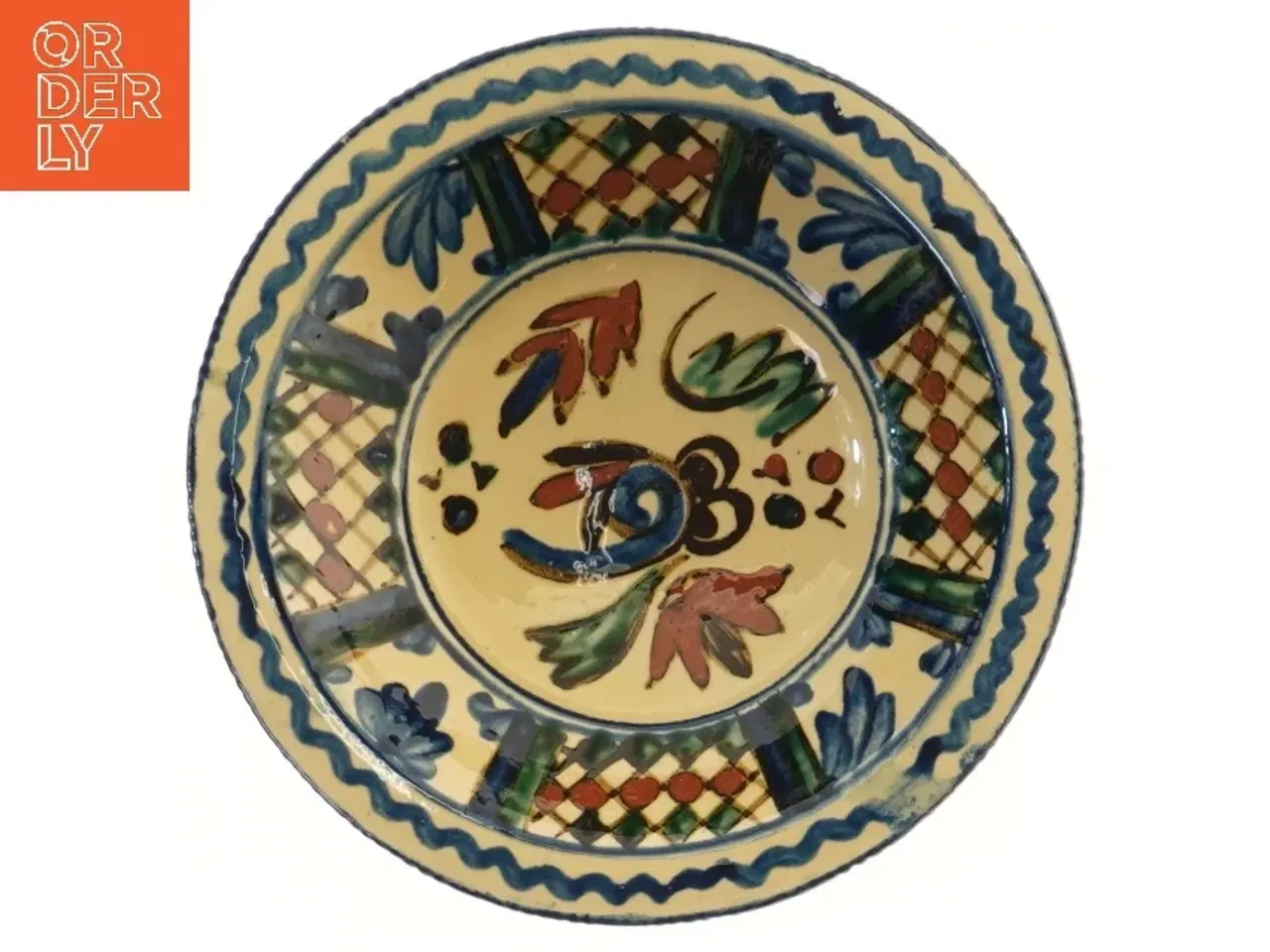 Billede 2 - Dekorativ keramisk skål (str. Ø 21,5 cm)