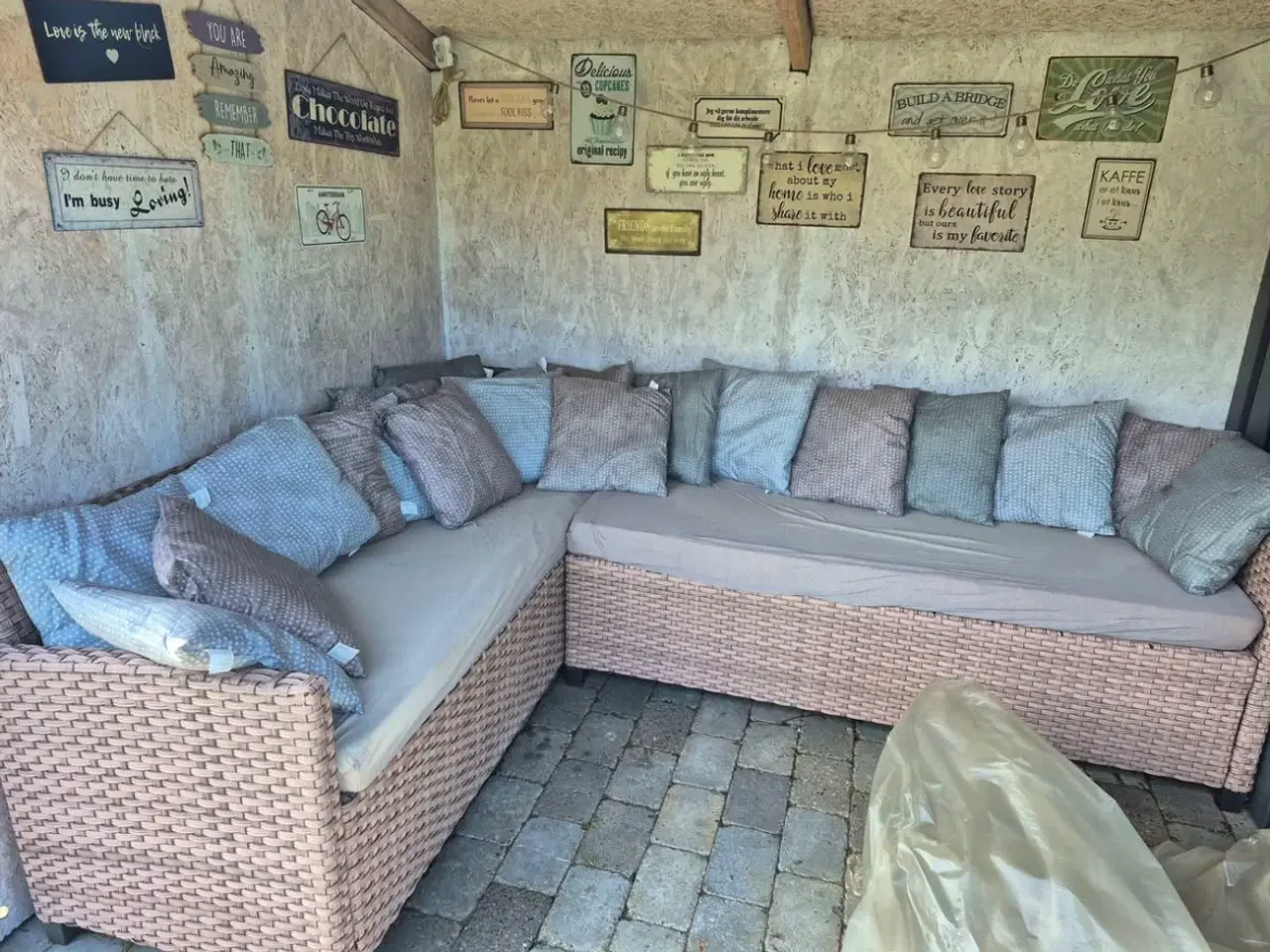 Billede 1 - Loungesofa med bord 
