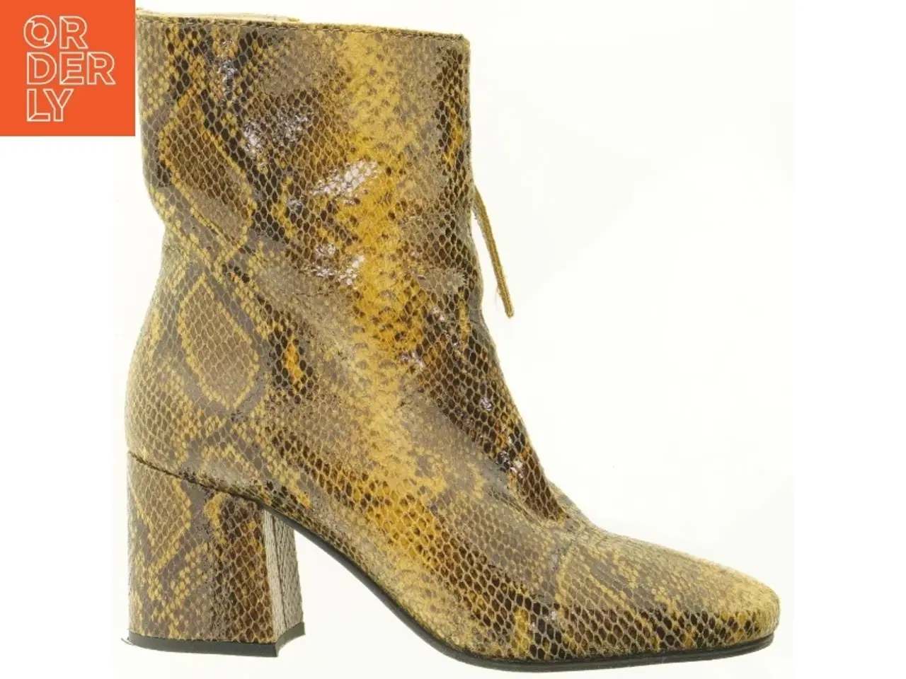 Billede 1 - Støvletter med slangeskindslook fra Minelli (str. 38)