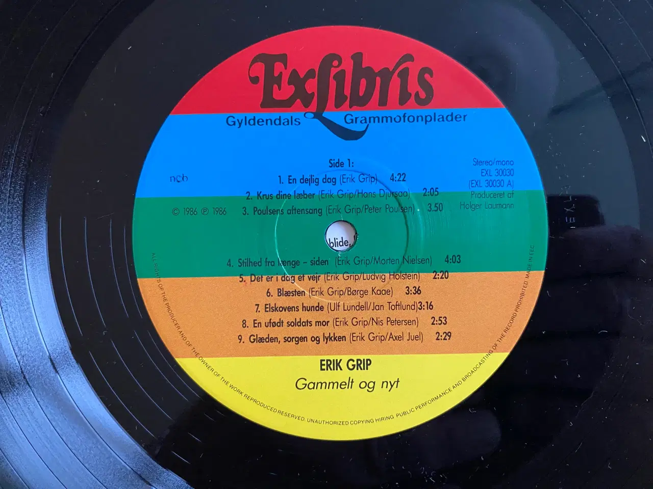 Billede 3 - LP.Erik Grip ‎– Gammelt Og Nyt