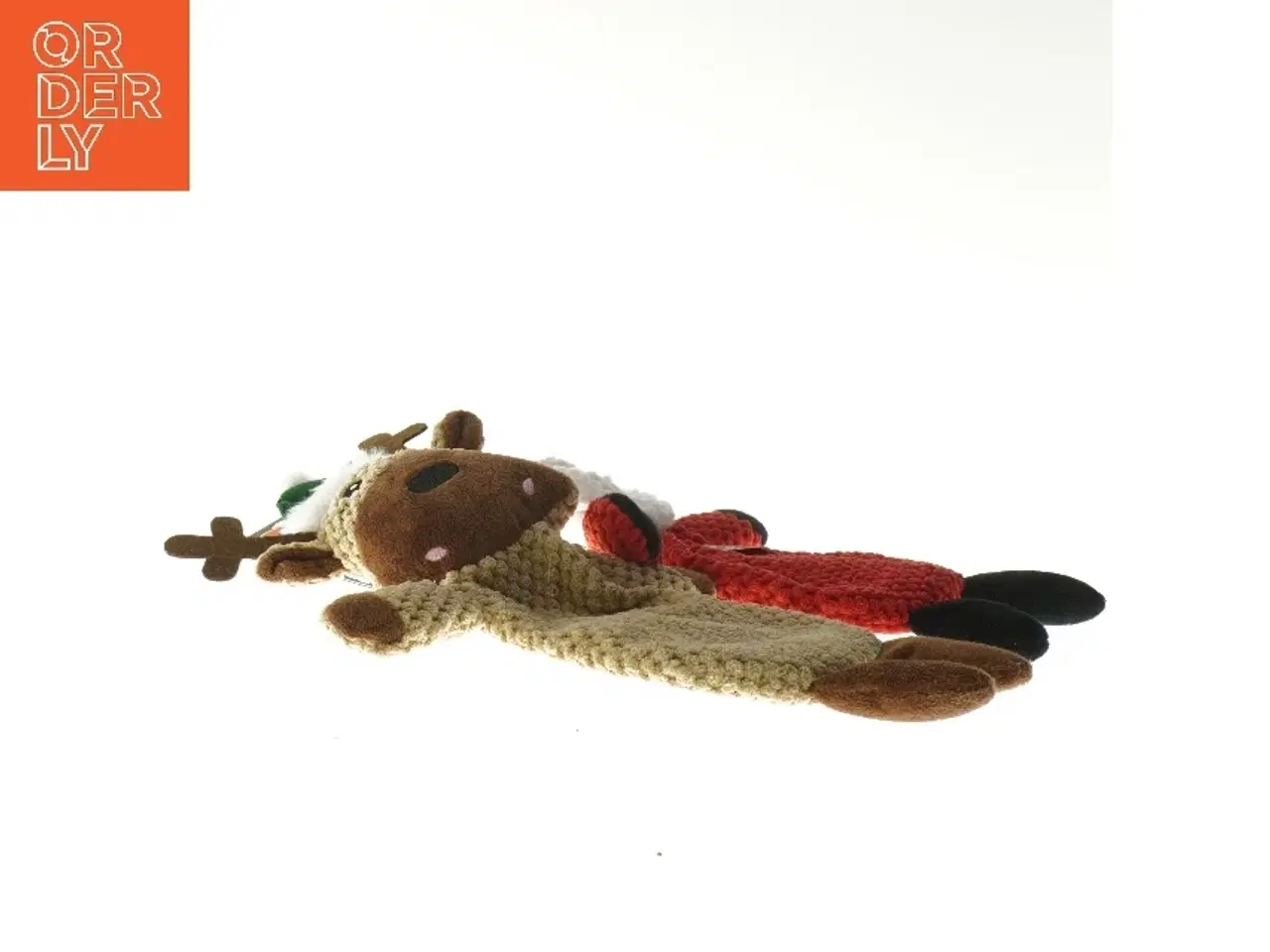 Billede 2 - Plysdyr - rensdyr og julemand fra Fofos (str. 34 cm)