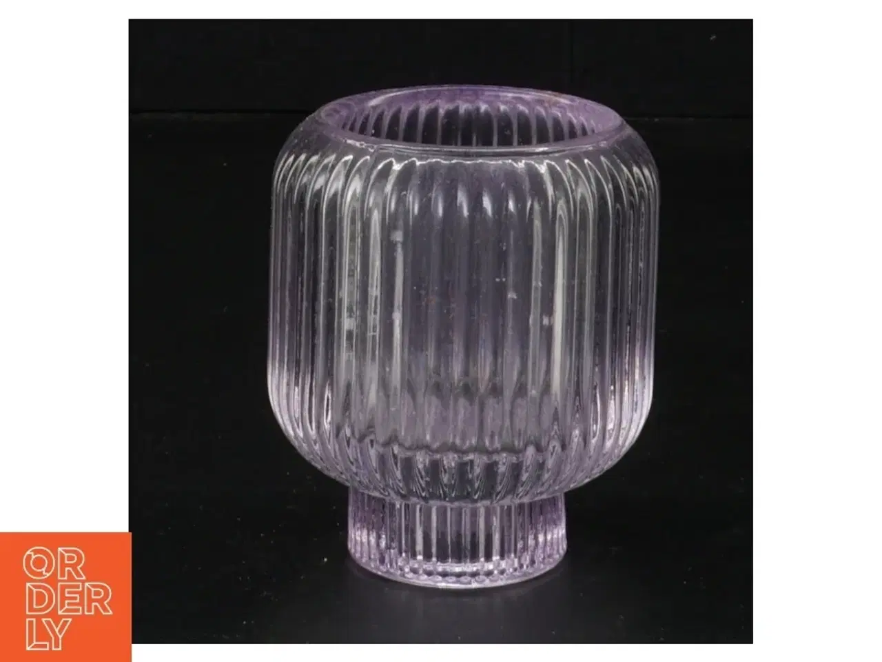 Billede 2 - Lilla glas lysestage (str. 8 x 6 cm)