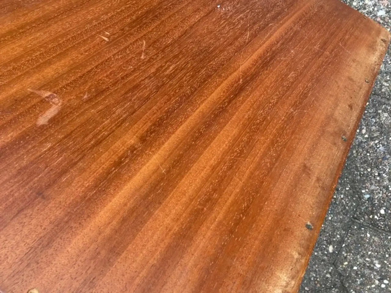 Billede 3 - Sekskantet spejl med metalramme – 14 cm bredt - me