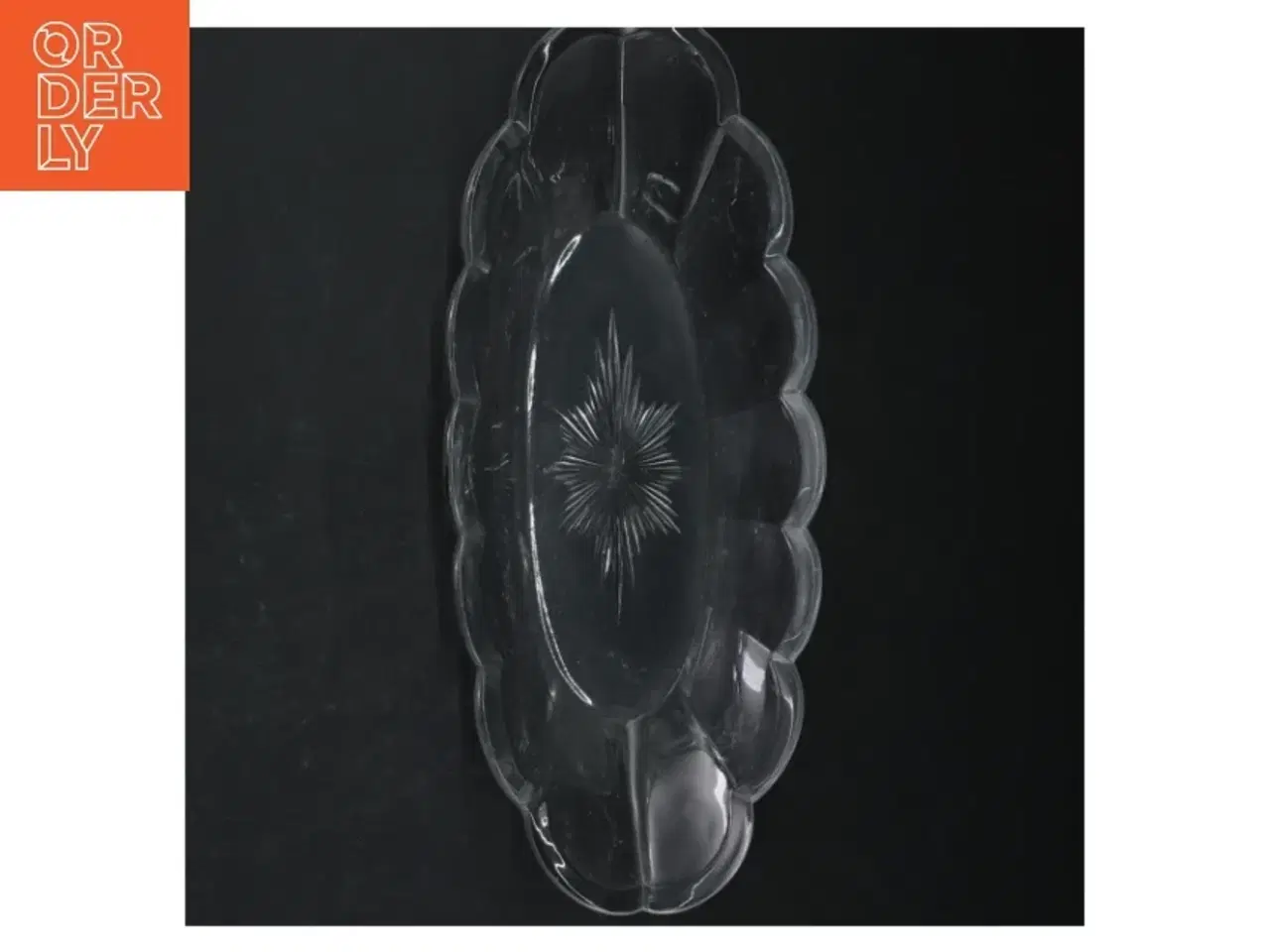 Billede 3 - Retro Glasfad fra Krys-Tol (str. 28 cm)